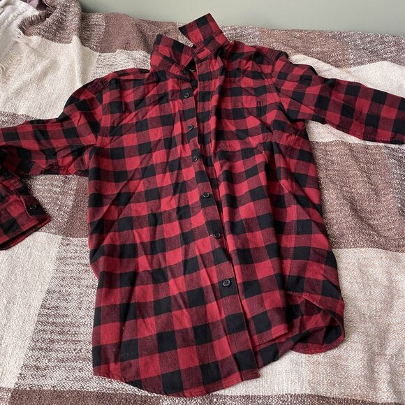 UNIQLO Checked Flannel in Red size Small Mens - Picture 1 of 4